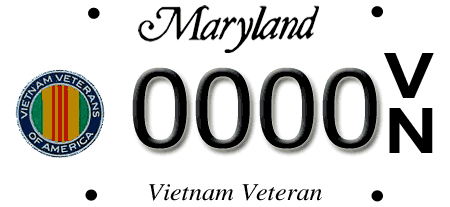 Vietnam Veteran license plate